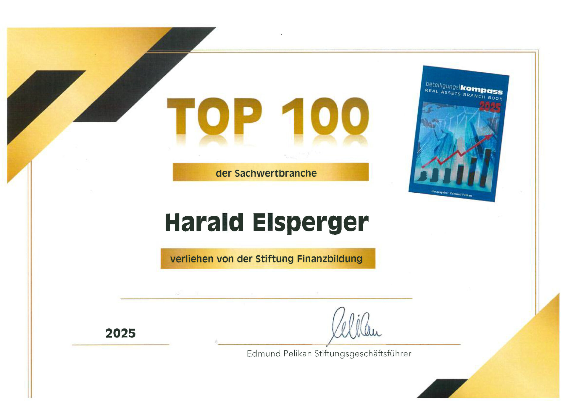 xpecto im Real Assets Branch Book 2025 als Anbieter digitaler Lösungen für die Sachwertverwaltung ausgezeichnet